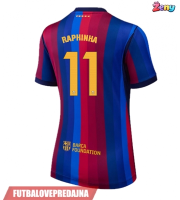 Lacne Ženy Futbalové dres Barcelona Raphinha Belloli #11 2026-27 Krátky Rukáv - Domáci